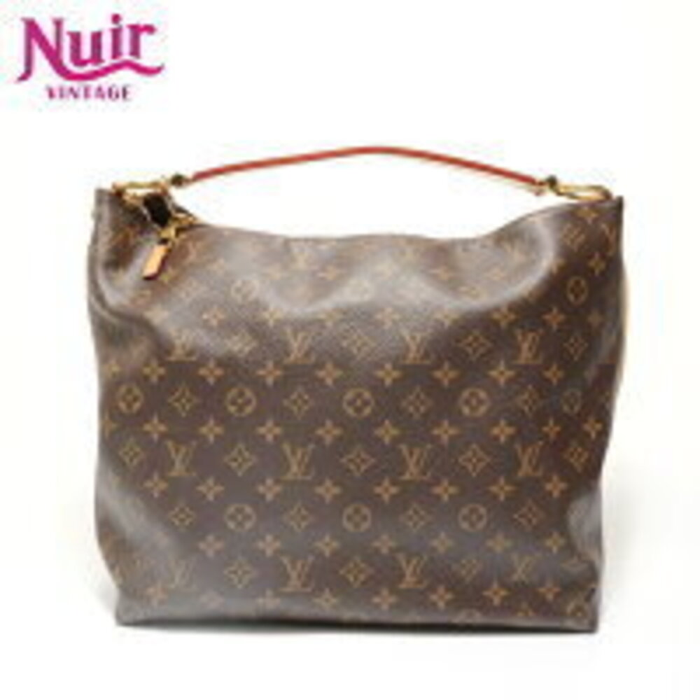 Louis Vuitton Sully Monogram Shoulder Bag Brown